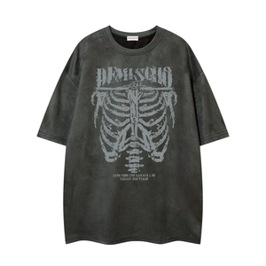 Funky Colorful T-shirts Pour Hommes 100% Coton Loose Fit Summer Graphic Tee Design - Product Image 1