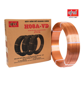 ลวดเชื่อมโลหะ H08A-VD จาก Viet UC asm/aws A5.17 EL12ใต้แผ่นทองแดงป้องกันยา - Product Image 1