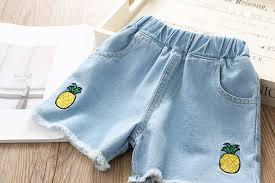 MOMO New Design 2024 Hot <b>Shorts</b> Breathable Cute Cartoon Print Oxford Fabric <b>Toddler</b> Girls <b>Shorts</b> 100% Cotton Elastic Waist Lace - Product Image 5