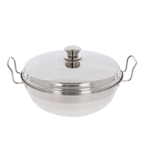 Acier inoxydable classique élégant et durable La casserole ronde en métal parfaite pour toutes les occasions - Product Image 5