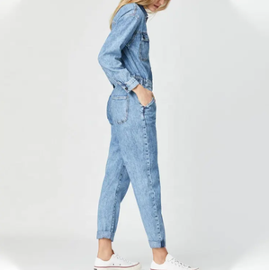 Ropa Deportiva Athleisure al por Mayor, Traje de Mezclilla para Gimnasio, Levanta Glúteos, Manga Larga, Conjunto de Yoga de una Pieza para Mujer - Product Image 2