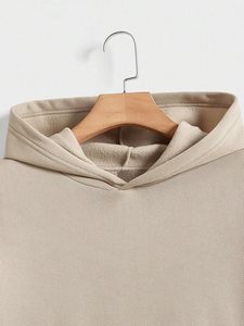 Sudadera con capucha con gráfico de estilo japonés, Jersey Beige con grúa Pagoda y estampado de montaña recto hacia las metas, texto, sudaderas con capucha Unisex - Product Image 2
