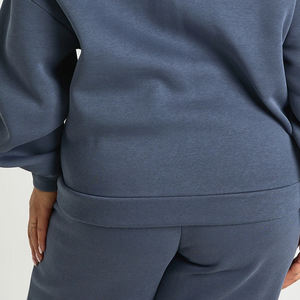 Sweat-shirt oversize à épaules dénudées pour femme avec logo personnalisé, manches longues, matière confortable et respirante pour l'hiver - Product Image 6