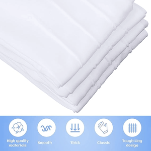 Guantes de inspección de nailon de alta calidad, ajuste elástico, anticalor, aptos para alimentos con dobladillo en zigzag y diseño Fourchette - Product Image 2