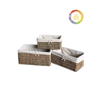 ตะกร้าหญ้าทะเลทำจากใยธรรมชาติทอมือสำหรับการจัดเก็บที่สวยงามในทางปฏิบัติ - Product Image 6