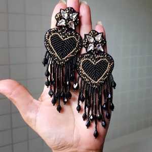 Boucles d'oreilles perlées multi-design de style européen et américain ensemble de bohème occidental classique pour mariage pané or en gros - Product Image 4