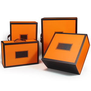 Luxury Collapsible Cardboard Packaging <b>Box</b> with Ribbon Handle for Shoes Clothing Manufacturer Vietnam ISO Certified Factory - Product Image 5