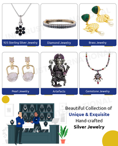 Demande énorme sur les nouveaux bijoux de mode de la plus haute qualité bijoux à base d'argent polyvalents collier en pierre Polki coupe multicolore à vendre - Product Image 5