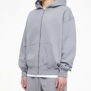 Chándal de hombre de algodón pesado de alta calidad Unisex, conjunto de chándal, ropa de calle, Sudadera con capucha cuadrada de gran tamaño, pantalones de chándal Vintage, chándal de invierno - Product Image 3