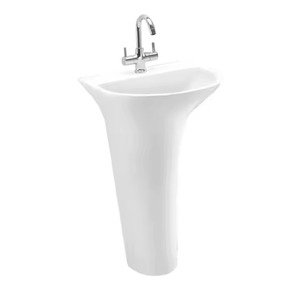 Lavabo de cerámica redondo de la mejor venta con juego de pedestal para baño cocina hogar porcelana artículos sanitarios Lavabo India - Product Image 3