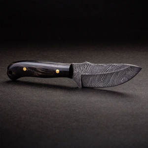 Rustic Damascus Steel Skinner Knife with Natural Bone Handle Perfect for Outdoor <b>Tools</b> and Survival Kits - Product Image 6