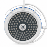 Lampe chirurgicale LED électrique ultra-mince sans ombre, profondeur d'éclairage de 1200 mm avec panneau de commande à mémoire, CRI élevé 96