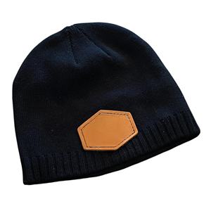 หมวกบีนนี่ไหมพรมคุณภาพสูง ออกแบบโลโก้เองได้ สำหรับฤดูหนาว เหมาะสำหรับทั้งชายและหญิง ตกแต่งด้วยแผ่นหนัง ดีไซน์ฝรั่งเศส รุ่น FD0000119 ส่งตรงจากฝรั่งเศส - Product Image 5