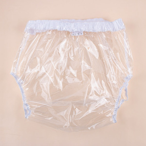 <span class=keywords><strong>Pantaloni</strong></span> in plastica impermeabili senza cuciture stampati per adulti, modello boyshort a vita alta, colore bianco latte, per incontinenza, campione con tempi di consegna di 7 giorni - Product Image 6
