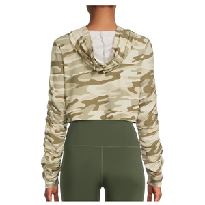 Pull à capuche de haute qualité pour femmes avec logo personnalisé Crop Top à manches longues Tissu tissé Tie Dye Design - Product Image 6