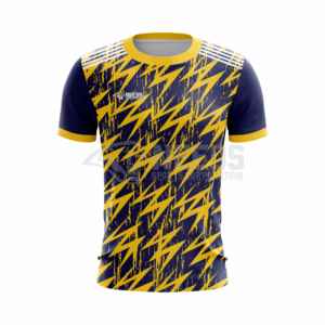 เสื้อฟุตบอลเนื้อผ้าโพลีเอสเตอร์เนื้อผ้า100% ออกแบบได้ตามต้องการสำหรับ2023 - Product Image 4