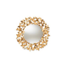 Cadre en alliage de fer personnalisé Grand miroir de salle de bain rond noir moderne Salon - Product Image 5