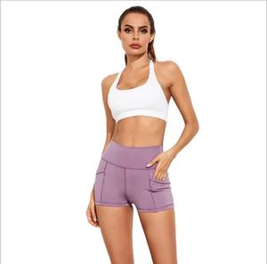 Pantalones de entrenamiento de gimnasio de cintura alta personalizados deporte Fitness sin costuras Spandex/Nylon patrón sólido cierre elástico Yoga Leggings - Product Image 1