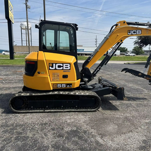 2023 JCB 55Z-1ขุดขนาดเล็กพร้อมเครื่องยนต์ yanmar Eaton กระบอกไฮดรอลิกปั๊ม & กระปุกเกียร์-PLC-ตีนตะขาบชนิดเคลื่อนที่ - Product Image 1