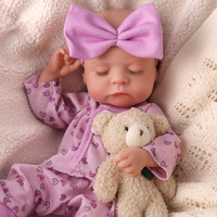 Poupée Reborn en Silicone Réaliste Babeside Noah 12'' Mini Bébé Fille Nouveau-né Modèle Jouet