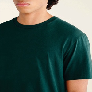 T-shirt à col rond fabricant T-shirt en coton uni T-shirt unisexe T-shirt en coton pour hommes T-shirts sérigraphiés personnalisés - Product Image 2