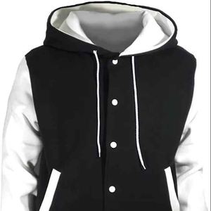 Empower Your <b>Wardrobe</b> With Varsity Jacket For Man Featuring Hoodie And Modern Streetwear Vibes - Product Image 2