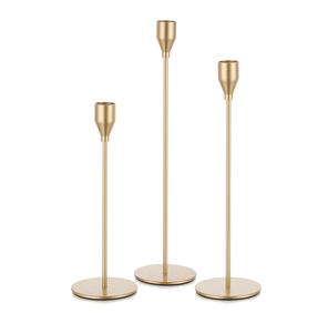 Fournisseur de service rapide fabricant de bougeoirs en plaque métallique support de pilier en fer décoratif bougies de cire lot de 3 - Product Image 6