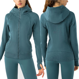 ขายส่งเสื้อฮู้ดขนแกะแฟชั่นผู้หญิง The North 2023 รุ่น Lulu สำหรับเล่นกีฬาวิ่ง ไซส์ใหญ่ สำหรับฤดูหนาว เสื้อโค้ทยาวคลุมหน้า - Product Image 1