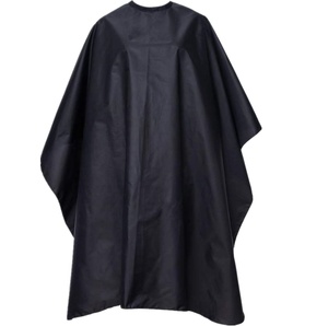 Cape de barbier personnalisée en polyester noir, imperméable, légère, respirante, pour la coiffure et la coupe de cheveux, capes de barbier professionnelles - Product Image 6