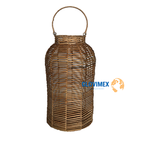 Vietnam Source Lanterne de Jardin Bougeoir en Verre Lanterne en Rotin Bambou Lanternes Suspendues Extérieures - Product Image 1