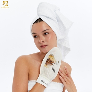 Gant de soie bain gant exfoliant épurateur turc corps naturel bio peau de mûrier spa pour le visage doux lisse nettoyer soins purs - Product Image 2