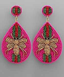Pendientes colgantes de cuentas de semillas de ganchillo Multicolor hechos a mano de alta moda 2024, joyería Artificial al por mayor para mujer - Product Image 2