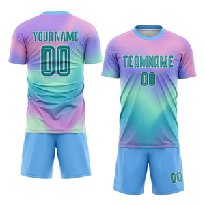 Ensemble d'uniformes de football personnalisés, maillot et short respirants pour l'entraînement en équipe, les matchs et les performances de compétition - Product Image 2
