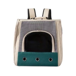 กระเป๋าสะพายไหล่ทรงสี่เหลี่ยมผ้าโพลีเอสเตอร์น้ำหนักเบา หรูหรา พร้อมตัวล็อคแบบกระดุม รับน้ำหนักได้ 5 กก. สำหรับแมวเดินทางโดยรถยนต์ - Product Image 5