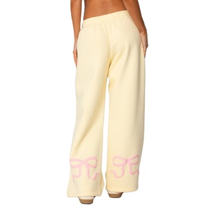 Women's Winter Sweat Pants with Elastic Waist Flat Front 100% Cotton-Comfortable Casual Design for Daily Wear - Product Image 1