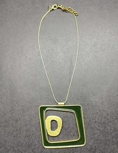 Отполированное квадратное ожерелье с подвеской для собак - Product Image 1