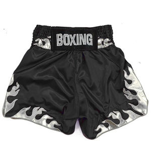 Short de boxe MMA pour hommes personnalisé OEM Short de boxe MMA Muay Thai en polyester avec impression et broderie par sublimation réglable - Product Image 1