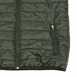 Gilet d'hiver personnalisé pour hommes avec col montant et capuche Gilet de sport imperméable de grande taille Vestes pour hommes noires sans manches - Product Image 5
