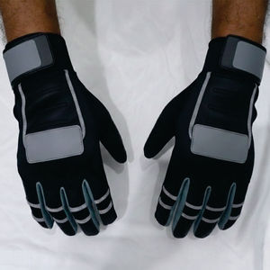 Guantes de Bateo Unisex Profesionales de Primera Calidad, Ambidiestros, con Cierre de Velcro, de Piel de Cabra, con Puño Largo, Diseño Estadounidense de Renombre - Product Image 3