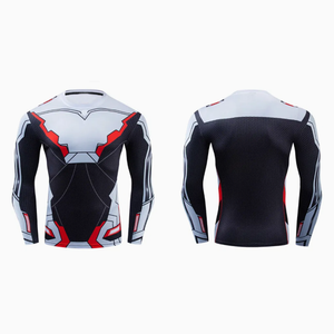 Wholesale Price Quick Dry Rash <b>Guard</b> Diving Sets for Men 100% Cotton Gym Shirt Polyester Fabric Printing Clothing <b>Letter</b> Pattern - Product Image 2