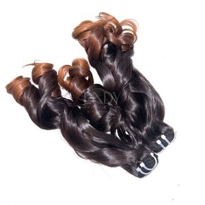 Textura caliente Bouncy Ombre Color de cabello humano real con paquete para hacer pelucas por ti mismo 100% cabello humano real - Product Image 4