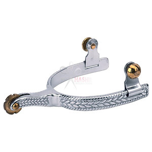 Espuelas de Acero Inoxidable para Montar a Caballo, Estilo Vaquero Occidental, Duraderas, Reutilizables, Profesionales, para Entrenamiento Ecuestre - Product Image 1