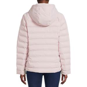 Chaqueta acolchada para exteriores ecológica a prueba de viento de punto relleno de algodón con capucha gruesa de invierno informal ligera para mujer - Product Image 4
