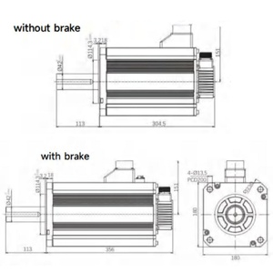StellarSpace Three-<strong>Phase</strong> AC Servo <strong>Motor</strong> with Drive <strong>Controller</strong> <strong>1</strong> kW 220V ROHS Certified High Inertia - Product Image 5
