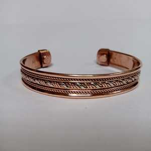 Pulsera magnética de cobre puro para artritis y alivio del túnel carpiano Pulseras de mano de moda - Product Image 5