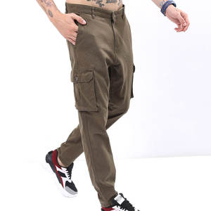 Pantalones Cargo de Algodón 100% para Hombre, Talla Grande, Lavados, Rectos, Ligeros, Deportivos, Casuales - Product Image 1