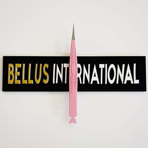 Pince à épiler rose à pointe courte Offre Spéciale pour l'isolation de ramassage d'extension de cils classique avec logo de marque privée personnalisé - Product Image 5