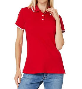 Camiseta Polo de Mujer de Manga Corta Informal de Buena Calidad a Bajo Precio, Tejida, 100% Algodón, Suave, Transpirable, de Secado Rápido, Antibolitas, 180 g/m² - Product Image 3
