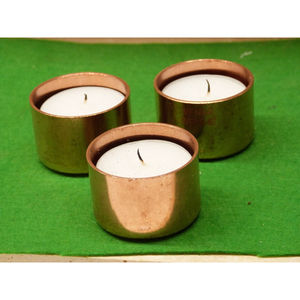 Bougeoirs en métal en fer Conception ronde unique de petite taille pour décoration intérieure et extérieure élégante Mariages et événements spéciaux - Product Image 2