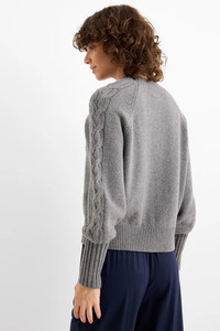 Suéter de Cachemira para mujer Soft Waxy Touch con cuello redondo diseñado para el calor de invierno que admite logotipo personalizado y etiqueta privada - Product Image 2